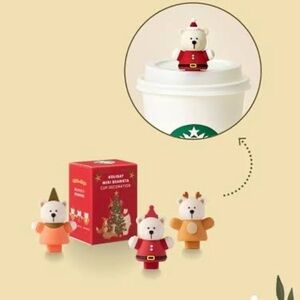 STARBUCKS BRAND NEW MINI BEARISTA BEAR STOPPER SET OF 3